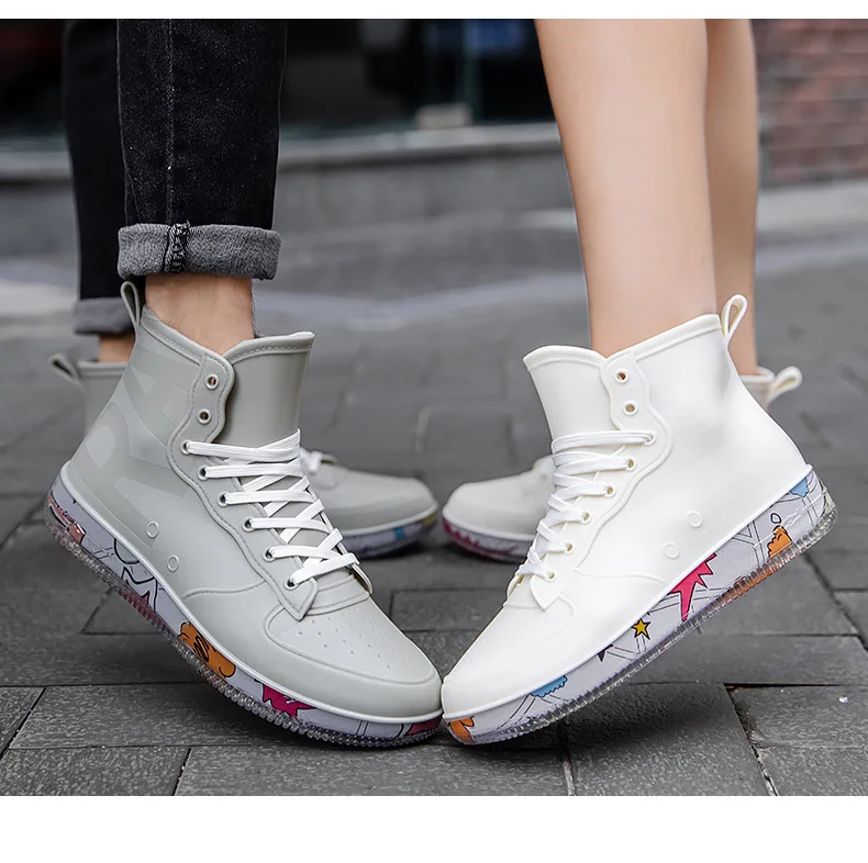 Men Rain Boots Fashion Trendy  - огляд і ціна Crossfit Male