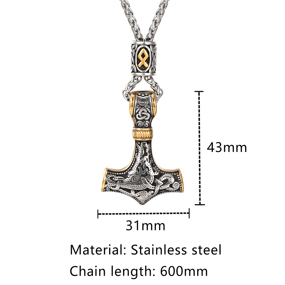 Gold Plated Norse Runes Beads  - огляд і ціна Battle Rope Anchor