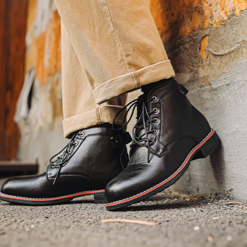 Luxury Retro High Men's Leathe - огляд і ціна Crossfit Male