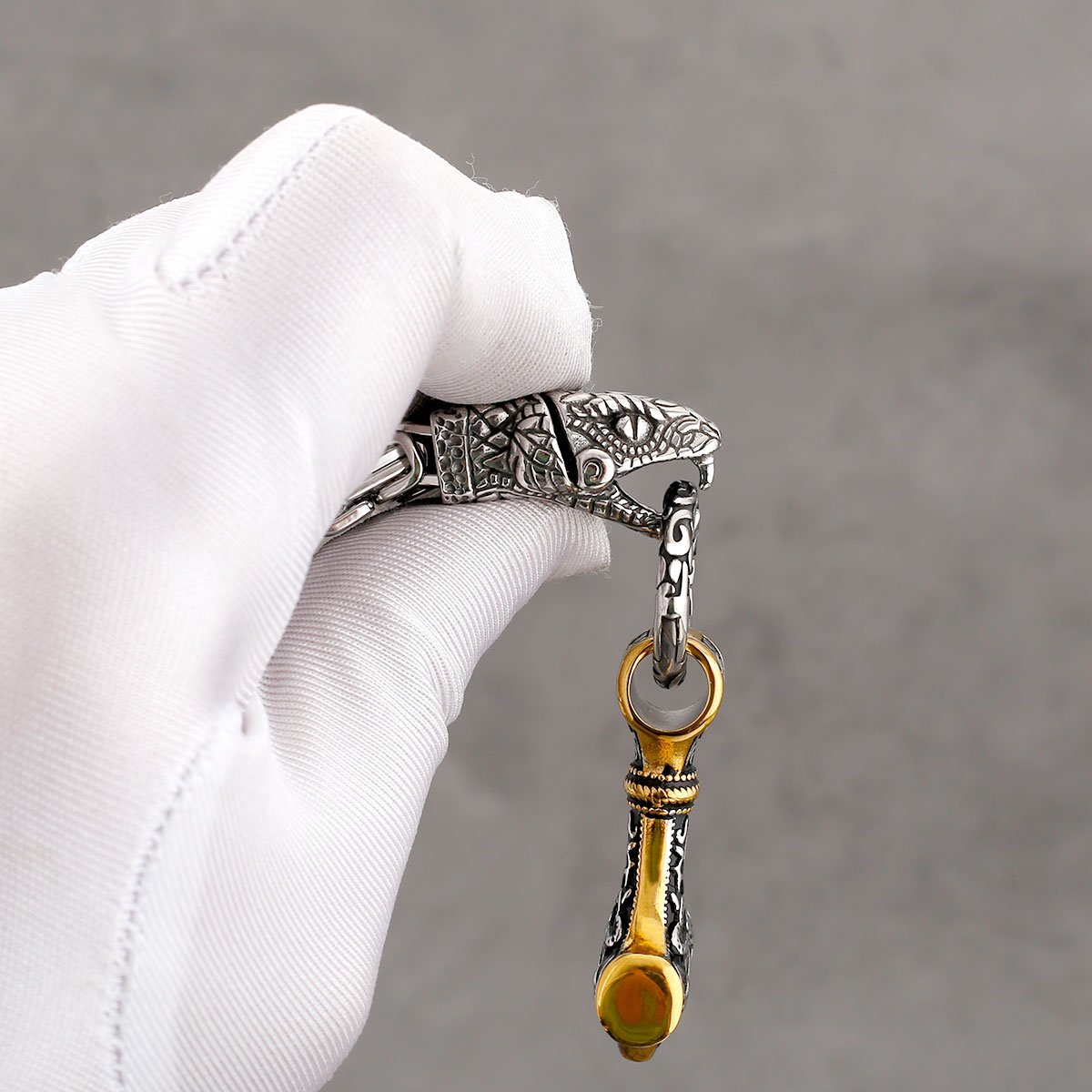Nordic Odin Snake Head Necklac - огляд і ціна Battle Rope Anchor