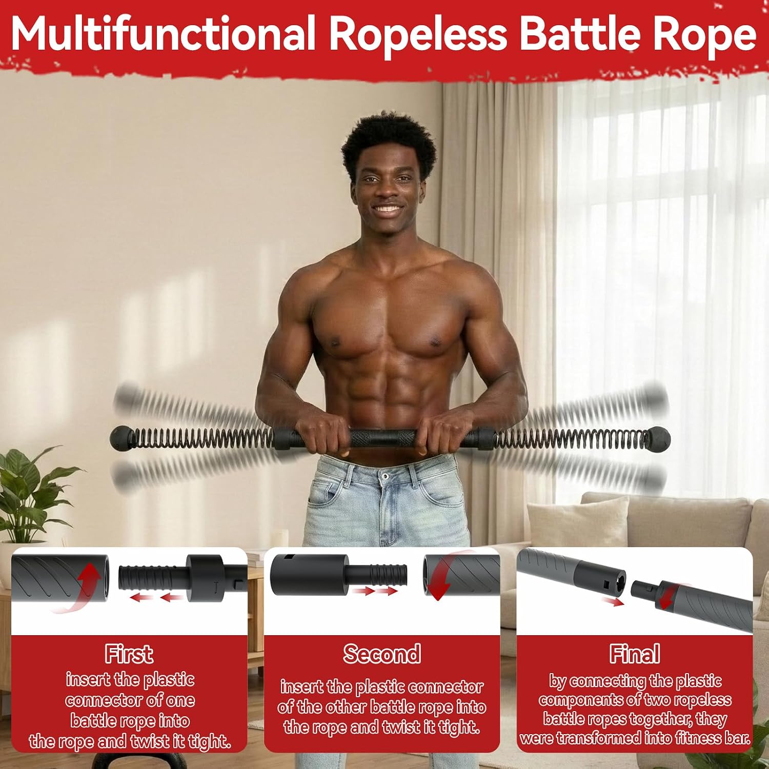2-in-1 Upgraded Cordless Battl - огляд і ціна Crossfit Fitness Gear